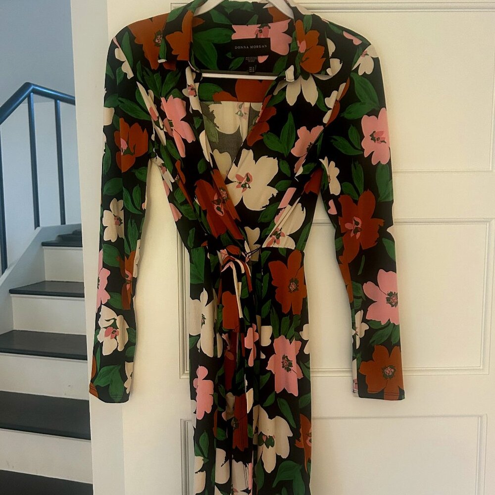 Long Sleeve Wrap Dress